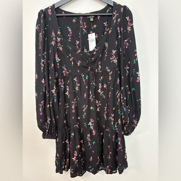 AFRM Dresses & Skirts - NWT AFRM Women’s Black Zipper Back Long Sleeve Dress Size XS Sku#200